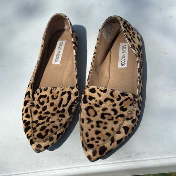 Steve Madden Cheetah Print Flats - Picture 1 of 6